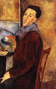 Amedeo Modigliani self portrait oil painting
